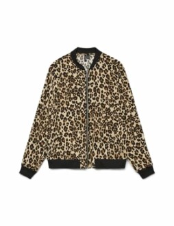 Chaqueta con estampado de leopardo