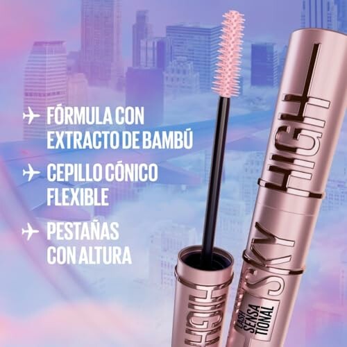 Máscara de pestañas con fórmula de bambú y cepillo flexible