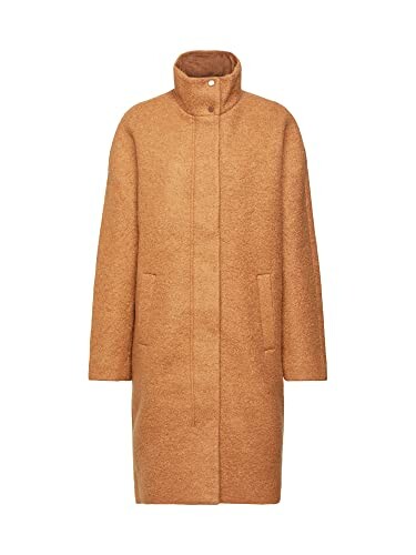 Abrigo de lana color beige